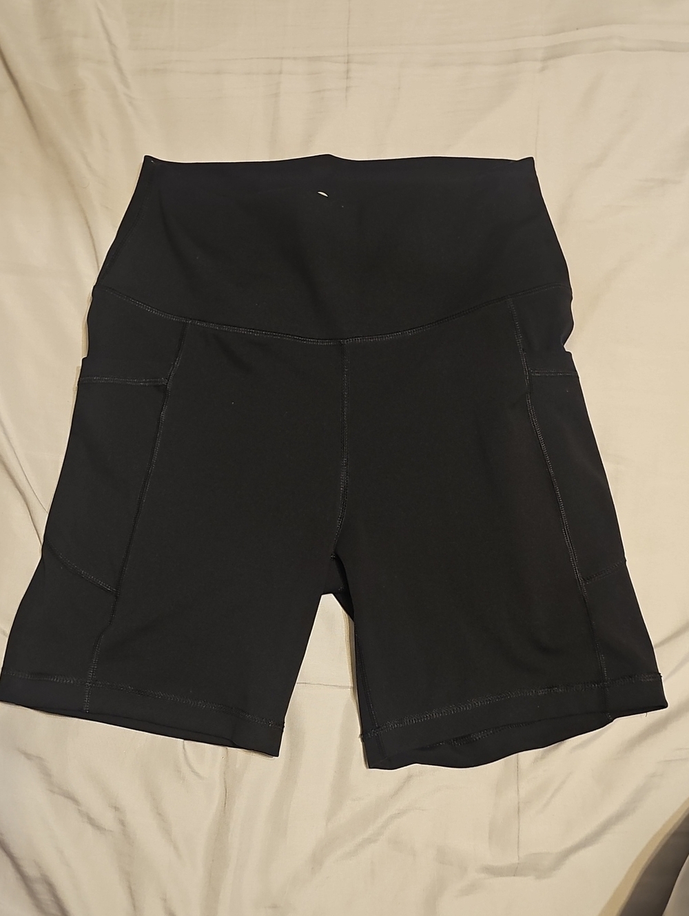Velocity Black Women's Bike Shorts with Side Phone Pockets